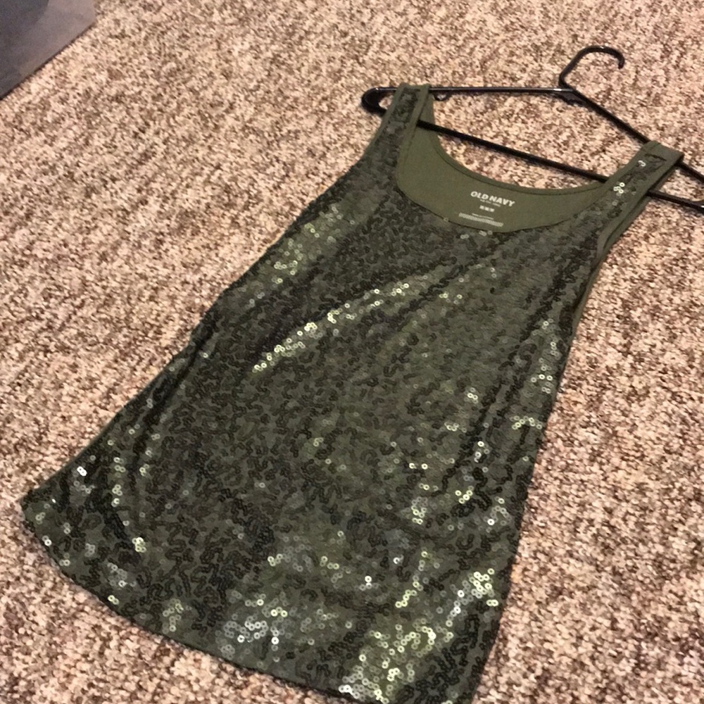 Sequin tank top